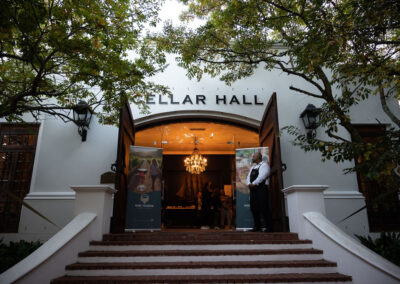 Entrance to Lanzerac Cellar Hall on the morning of Wine Tourism South Africa Conference 2025